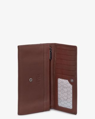 Yoshi Leather Bookworm Brown Leather Hudson Purse #2